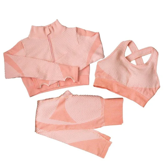 Fitness Suits Yoga Women Outfits 3pcs Sets