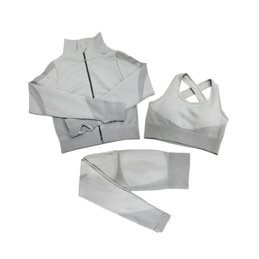 Fitness Suits Yoga Women Outfits 3pcs Sets
